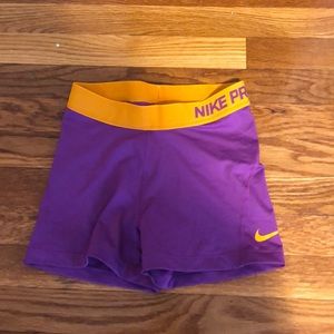 Nike Pro spandex shorts.